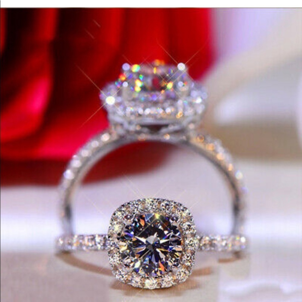 925 White Sapphire Ring